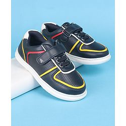Pine Kids Slip On Casual Shoes with Velcro Closure - Navy Blue