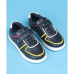 Pine Kids Slip On Casual Shoes with Velcro Closure - Navy Blue