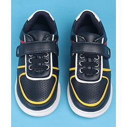Pine Kids Slip On Casual Shoes with Velcro Closure - Navy Blue