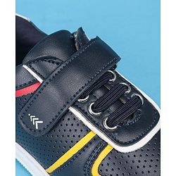 Pine Kids Slip On Casual Shoes with Velcro Closure - Navy Blue