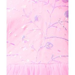 Pine Kids Sleeveless Party Frock With Sequins Detailing - Pink