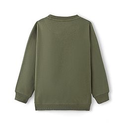 Pine Kids Full Sleeves Round Neck Printed Sweatshirt - Olive
