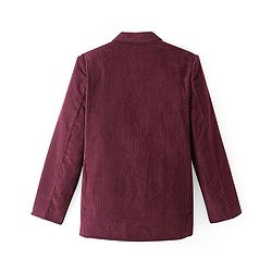 Pine Kids Full Sleeves Blazer Solid Colour - Maroon