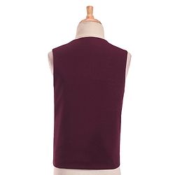 Pine Kids Full Sleeves Solid Color Party Suit With Bow - Wine