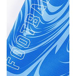 Pine Active Half Sleeves Knitted Athleisure T-Shirt & Shorts Set Marble Print - Blue