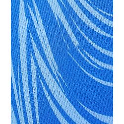 Pine Active Half Sleeves Knitted Athleisure T-Shirt & Shorts Set Marble Print - Blue