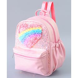 Pine Kids Fashion Backpack with Heart Design - Pink