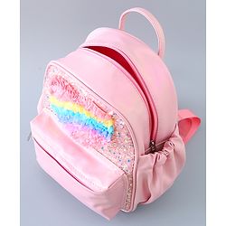 Pine Kids Fashion Backpack with Heart Design - Pink