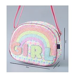 Pine Kids Sling Bag with Girl Design - Pink