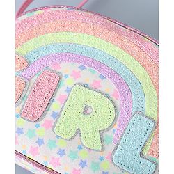 Pine Kids Sling Bag with Girl Design - Pink