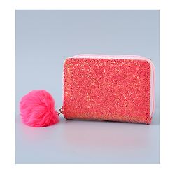 Pine Kids Wallet with Shimmer - Dark Pink