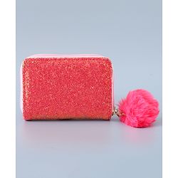 Pine Kids Wallet with Shimmer - Dark Pink