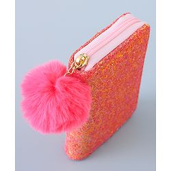 Pine Kids Wallet with Shimmer - Dark Pink