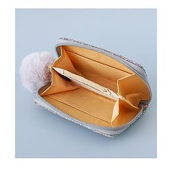 Pine Kids Wallet with Shimmer - Silver