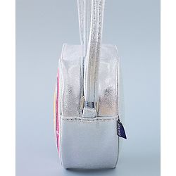 Pine Kids Heart Shape Sling Bag - Silver