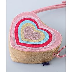 Pine Kids Heart Shape Sling Bag - Pink