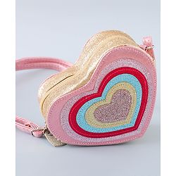 Pine Kids Heart Shape Sling Bag - Pink