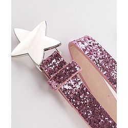 Pine Kids Belt with Star Buckle - Pink