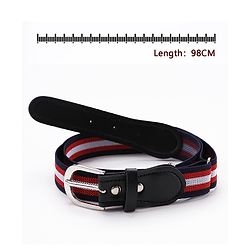 Pine Kids Belt with Striped Theme Free Size - Red