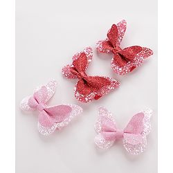 Pine Kids Free Size Hair Pins And Clips Pack of 4 - Red & Pink