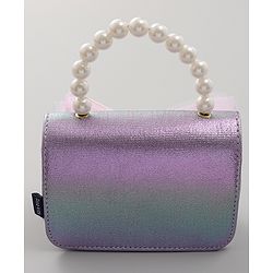 Pine Kids Sling Bag with Bow Applique  - Purple