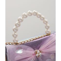 Pine Kids Sling Bag with Bow Applique  - Purple