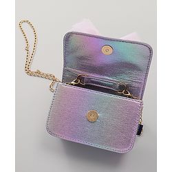 Pine Kids Sling Bag with Bow Applique  - Purple