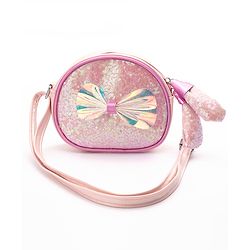 Pine Kids Sling Bag with Bow Applique - Pink