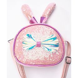 Pine Kids Sling Bag with Bow Applique - Pink