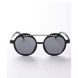 Pine Kids Sunglasses with Double Bridge - Black