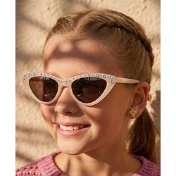 Pine Kids Geometric Sunglasses -Beige