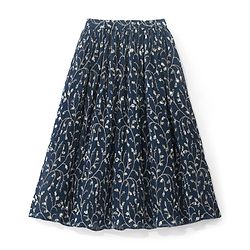 Pine Kids Woven Sleeveless Floral Sequin Embroidered Choli & Lahenga Set with Dupatta - Blue