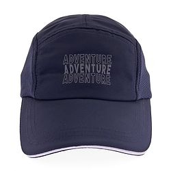 Pine Active Cotton Woven Summer Cap  Text Print  Navy Blue - Diameter 52 cm