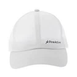 Pine Active Cotton Blend Woven Summer Cap Solid Colour - White