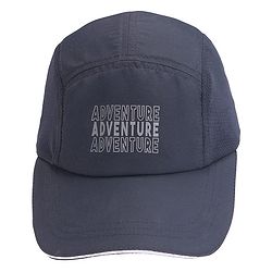 Pine Active Cotton Blend Woven Summer Cap Text Print  Navy Blue - Diameter 52 cm