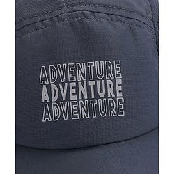Pine Active Cotton Blend Woven Summer Cap Text Print  Navy Blue - Diameter 52 cm