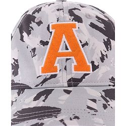Pine Kids Cotton Blend Woven Summer Cap Camouflage & Alphabet Print Grey - Diameter 52 cm