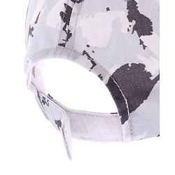 Pine Kids Cotton Blend Woven Summer Cap Camouflage & Alphabet Print Grey - Diameter 52 cm