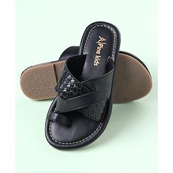 Pine Kids Slip On Ethnic Footwear - Black