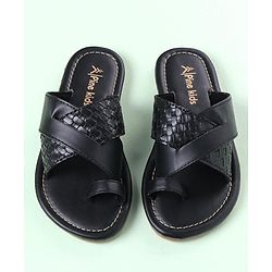 Pine Kids Slip On Ethnic Footwear - Black