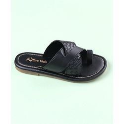 Pine Kids Slip On Ethnic Footwear - Black