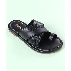 Pine Kids Slip On Ethnic Footwear - Black