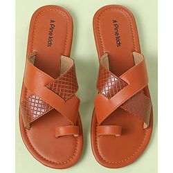 Pine Kids Slip On Ethnic Footwear - Navy Blue