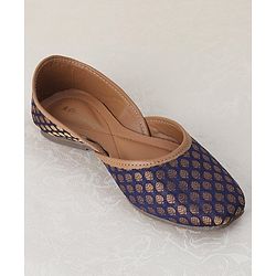 Pine Kids Ethnic Wear Mojaris - Blue
