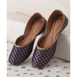 Pine Kids Ethnic Wear Mojaris - Blue