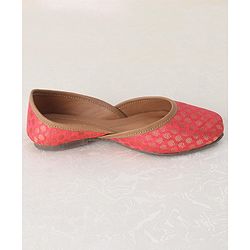 Pine Kids Ethnic Wear Mojaris - Sea Green