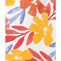 Pine Kids Cotton Knit Sleeveless Top Floral Print - Multicolor