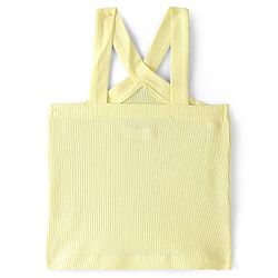 Pine Kids Cotton Knit Sleeveless Solid Color Top - Tender Yellow