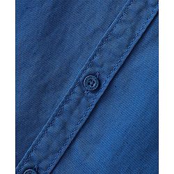 Pine Kids Linen Woven Full Sleeves Solid Shirt - Navy Blue