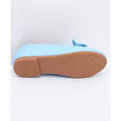 Pine Kids Slip On Ballerina With Bow Applique - Blue